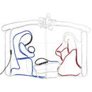 vidaXL Betlehem karácsonyi dekoráció 240 LED-del 116 x 41 x 87 cm