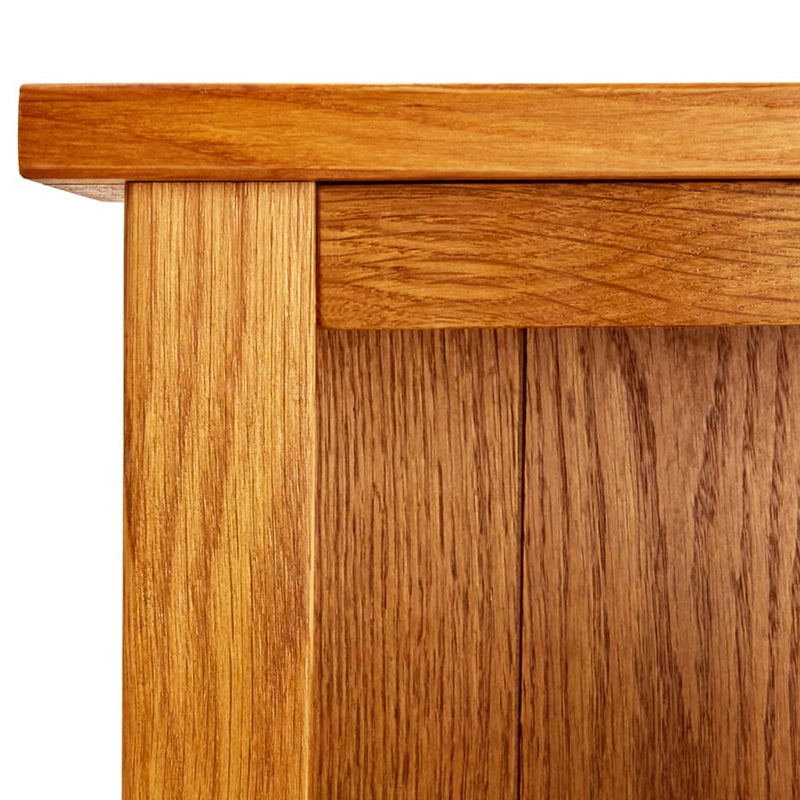 vidaXL 7 szintes tömör tölgyfa könyvespolc 90 x 22,5 x 200 cm