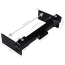 vidaXL fekete hóeke-csatlakozó fűnyíróhoz