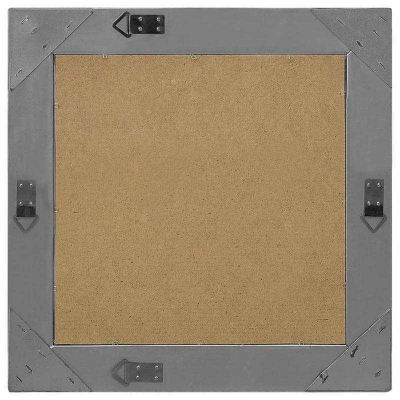 vidaXL fekete barokk stílusú fali tükör 50 x 50 cm