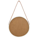 vidaXL fehér fali tükör pánttal 40 cm