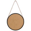 vidaXL fekete fali tükör pánttal 40 cm