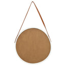 vidaXL fehér fali tükör pánttal 50 cm