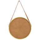 vidaXL aranyszínű fali tükör pánttal 50 cm