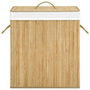 vidaXL bambusz szennyestartó kosár 2 résszel 100 L