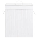 vidaXL fehér bambusz szennyestartó kosár 2 résszel 100 L