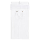 vidaXL fehér bambusz szennyestartó kosár 2 résszel 100 L