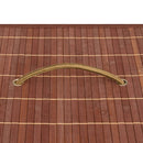 vidaXL barna bambusz szennyestartó kosár 2 résszel 100 L