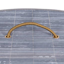 vidaXL szürke sarok bambusz szennyestartó kosár 60 L