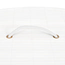 vidaXL fehér sarok bambusz szennyestartó kosár 60 L