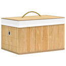 vidaXL 4 db bambusz tárolódoboz