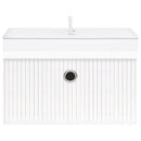 vidaXL 4 db fehér bambusz tárolódoboz