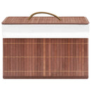 vidaXL 4 db barna bambusz tárolódoboz