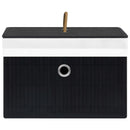 vidaXL 4 db fekete bambusz tárolódoboz