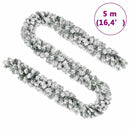 vidaXL zöld PVC karácsonyi füzér pelyhes hóval 5 m