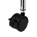 vidaXL XXL 15 fiókos mozgatható fekete műanyag tárolókocsi