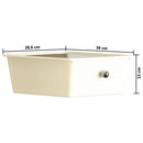 vidaXL XXL 15 fiókos mozgatható fekete műanyag tárolókocsi