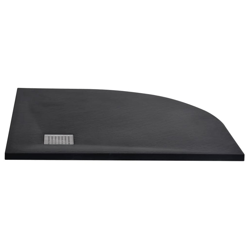 vidaXL fekete SMC zuhanytálca 90 x 90 cm