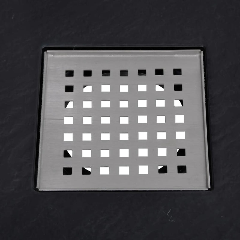 vidaXL fekete SMC zuhanytálca 90 x 90 cm