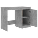 vidaXL betonszürke szerelt fa íróasztal 140 x 50 x 76 cm
