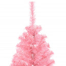 vidaXL rózsaszín PVC műkarácsonyfa állvánnyal 150 cm