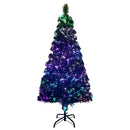 vidaXL zöld száloptikás műkarácsonyfa állvánnyal 120 cm