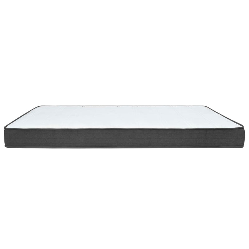 vidaXL sötétszürke rugós szövetágy 90 x 200 cm