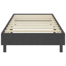 vidaXL sötétszürke rugós szövetágy 100 x 200 cm