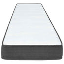 vidaXL sötétszürke rugós szövetágy 100 x 200 cm