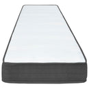 vidaXL sötétszürke rugós szövetágy 100 x 200 cm