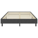 vidaXL sötétszürke rugós szövetágy 120 x 200 cm