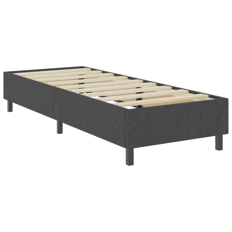 vidaXL sötétszürke rugós szövetágy 80 x 200 cm