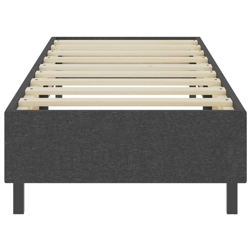 vidaXL sötétszürke rugós szövetágy 80 x 200 cm
