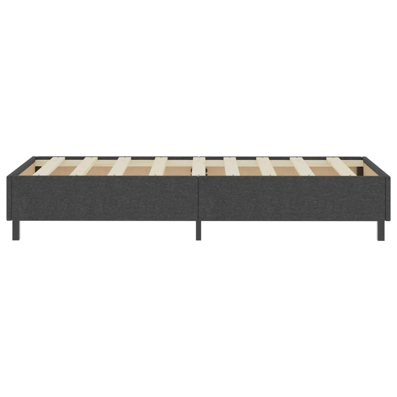 vidaXL sötétszürke rugós szövetágy 80 x 200 cm
