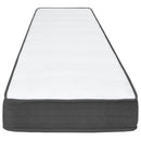 vidaXL sötétszürke rugós szövetágy 100 x 200 cm