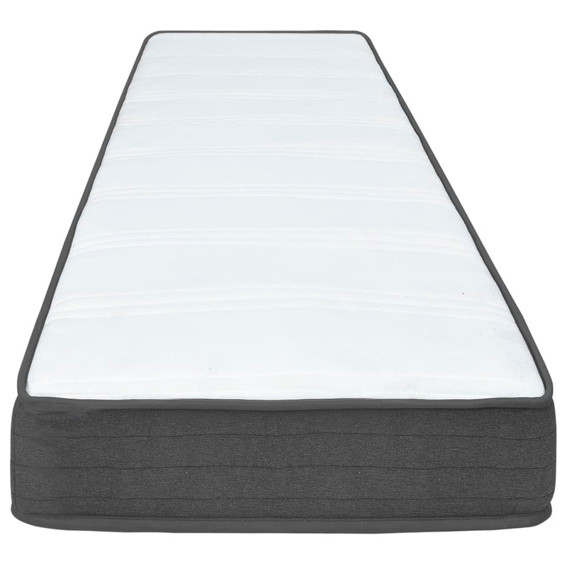 vidaXL sötétszürke rugós szövetágy 120 x 200 cm