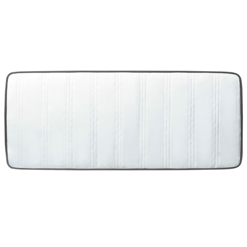 vidaXL sötétszürke rugós szövetágy 120 x 200 cm
