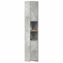 vidaXL betonszürke szerelt fa fürdőszobaszekrény 30 x 30 x 183,5 cm