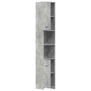 vidaXL betonszürke szerelt fa fürdőszobaszekrény 30 x 30 x 183,5 cm