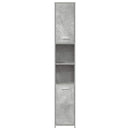 vidaXL betonszürke szerelt fa fürdőszobaszekrény 30 x 30 x 183,5 cm
