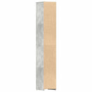 vidaXL betonszürke szerelt fa fürdőszobaszekrény 30 x 30 x 183,5 cm
