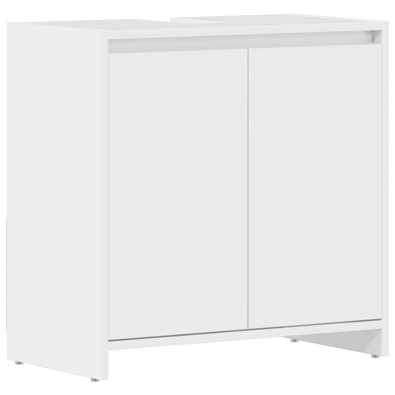 vidaXL magasfényű fehér szerelt fa fürdőszobaszekrény 60 x 33 x 61 cm