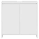 vidaXL magasfényű fehér szerelt fa fürdőszobaszekrény 60 x 33 x 61 cm