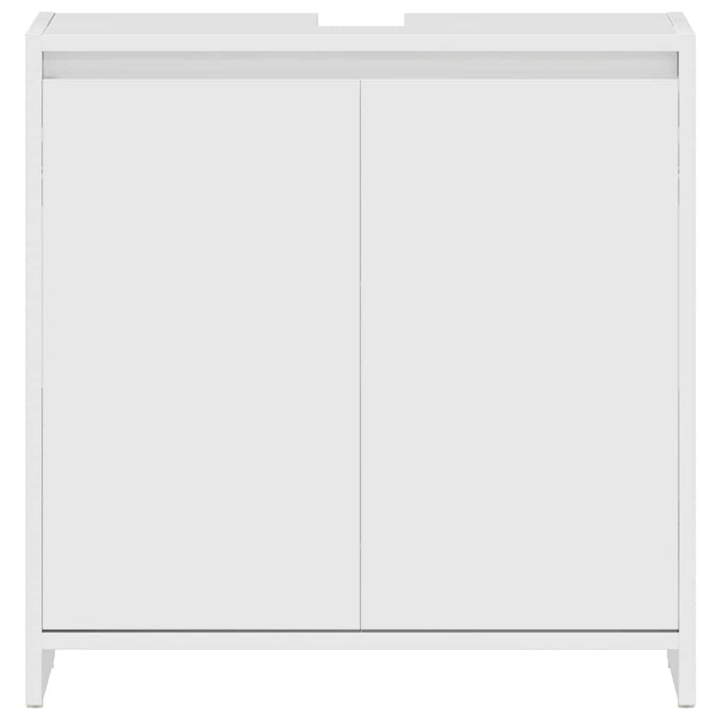 vidaXL magasfényű fehér szerelt fa fürdőszobaszekrény 60 x 33 x 61 cm