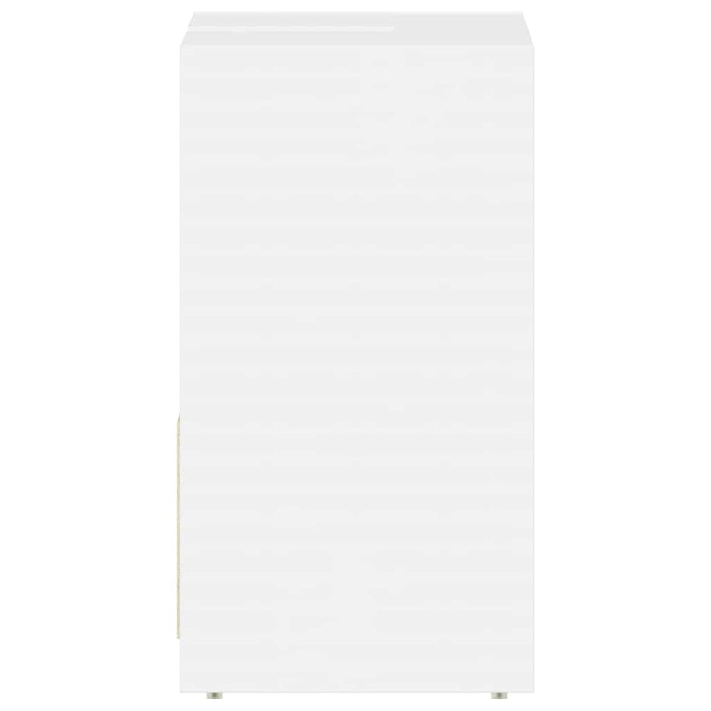 vidaXL magasfényű fehér szerelt fa fürdőszobaszekrény 60 x 33 x 61 cm