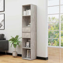 vidaXL betonszürke szerelt fa könyvszekrény 36 x 30 x 171 cm