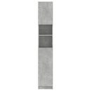 vidaXL betonszürke szerelt fa fürdőszobaszekrény 32 x 25,5 x 190 cm