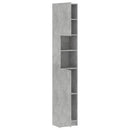 vidaXL betonszürke szerelt fa fürdőszobaszekrény 32 x 25,5 x 190 cm