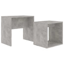 vidaXL betonszürke szerelt fa dohányzóasztal szett 48 x 30 x 45 cm