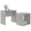 vidaXL betonszürke szerelt fa dohányzóasztal szett 48 x 30 x 45 cm